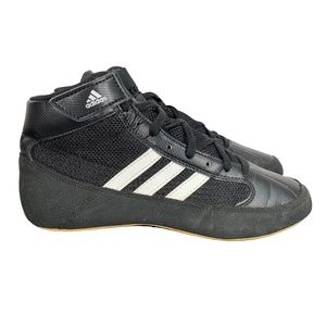 Adidas HVC 2 Wrestling Shoes Black White Youth 5.5